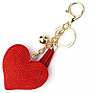 Cute Heart Shape Tassel Keychain with Rhinestones Charm Accessories Cellphone Handbags Bag Pendant Key Ring Gifts H269