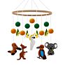 Cute Koala Color Animal Felt Handmade Crafts Crib Baby Mobile Felt Mobile Hanging Nursery
