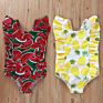 Leopard Baby One-Piece Swimsuit Bathing Kids Girls Tankini Swimwear