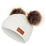 Cute Pompom Knitted Baby Beanie Hats Pom for Children