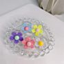 Cute Transparent Resin Ring for Women Simple Colorful Acrylic Ring Jewelry Cartoon Acrylic Flower Resin Rings