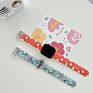 Cute Women Girl Heart Design Rubber Soft Silicone Smart Watch Bands Strap for Apple Watch 38/40Mm 42/44Mm