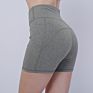 Danfirst Quick Dry Pocket High Waist Yoga Fitness Pants Biker Shorts