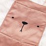 Deer Door 3 Pockets Kids Decorations Hanging Wall Mounted Storage Bag for Home Nursery Decor