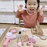 Design Children Simulation Cosmetic Bag Pretend Play Beauty Salon Toys Wooden Makeup Set Toy for Kids