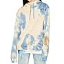 Design Cloud Bleach Women Oversized Tie Dye Hoodie with Drawstring Hood