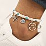 Design Fancy Anklet Metal Starfish, Shells, Waves Barefoot Sandals Foot Jewelry Anklet
