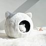 Design Genuine Cat Bed Cave Handmade Head Shape Super Soft Pod for Kitty