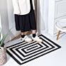 Design Geometric Cotton Woven Modern Style Bedroom Living Room Floor Silk Printed Rug