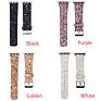Design Leather Band for Apple Watch 40Mm 44Mm 38Mm 42Mm Shiny Glitter Watch Strap for Iwatch Series 7 6 5 4 3