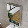 Design Stainless Steel Wall Mounted Bathroom Mirror Cabinet