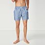 Design Stripe Men Shorts plus Size Swim Trunks Quick Dry Breathable Men's Shorts