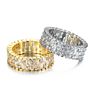Design Women Wedding Engagement Flower Shaped Rings with Diamonds