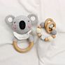 Designs Handmade Amigurumi Knitted Diy Crochet Koala Animals Toy Baby Wooden Teether Toys