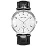 Dg001 Dectop Promotion Stainless Steel Back Mesh Band Silver Men Thin Watch