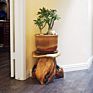 Pine wood  plate coffee table