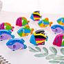 Direct Selling Promotional Eraser Rubber 3D Fish Shape Kids Novelty Gifts Cute Eraser Set Cartoon Erasers