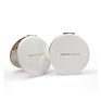 Direct White Gold Logo Pocket Mirror Cosmetic Compact Mirror Mini