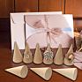 Disposable Wooden Cone, Suitable for Room Display of Rings, Earrings, Jewelry and Diy Crafts