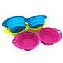Dog Bowl Sales Silicone Double Collapsible Dog Water Bowl Personalized Double Foldable Pet Bowl