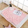 Double Layer Gauze Jacquard Newborn Towel Toddler Muslin Infant Cotton Swaddle Wrap Baby Blanket
