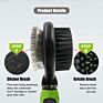 Double Sided Slicker and Bristle Brush Dog Cat Hair Grooming Tool