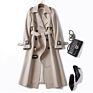 Droma Korean Mid-Length Trench Coat for Women Popular British Over-The-Knee Overcoat for Spring Autumn