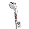 Dropship 3-Function Spa Switch On/Off Button High Pressure Anion with Filter Bath Water Saving Stainless Steel Shower Head