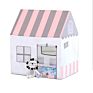 Dropshipping Polypongee Fabric Princess Castle Play Tent Little Girl Pink Love Play House Kids Toy