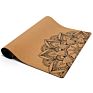 Dropshipping Travel anti Slip Patterned Foldable 1Mm Organic Eco-Friendly Natural Rubber Cork Yoga Mat