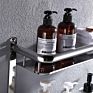 Drying Mounted Tiered Hanger Metal Stainless Steel Shelf Hook Bathroom Hung Rail Wall Mount Towel Rack