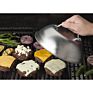 Durable round Basting Steaming Stainless Steel Handrail Griddle Grill Cheese Melting Dome Food Cover