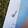Dylam Elegant Jewelry Women Accessories Chain Plata 925 Sterling Silver Cz Water Drop Pendant Necklace