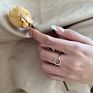 Dylam Ins Bridal Boho Adjustable Silver Eye Cuff Ring 14K Gold Plated Twisted S925 Sterling Vintage Allaha Name Karma Rings