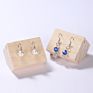Earring Ring Display Holder Stand Wooden Jewelry Holder Display