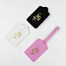 Easetrip High End Luggage Tag Embroidery Leather Mr and Mrs Luggage Tag and Passport