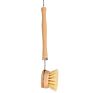 Eco-Friendly Bamboo Handle Cleaning Kitchen Pot Sisal Brush,Long Handle Kitchen Pot Bamboo Cleaning Brushes