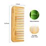 Eco-Friendly Biodegradable 100% Nandmade Natural Bamboo Wooden Wide Tooth Hair Comb