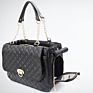 Eco-Friendly Luxury Quilted Pu Leather Foldable Travel Airline Approved Dog Pet Cages Carriers Tote Bag
