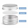 Eco Friendly 1Oz 2Oz 4 Oz 8Oz Black Aluminium Metal Containers Candle Tins Cans round for Candle Making Cosmetic Cream Spices