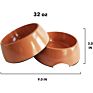 Eco Friendly Bone Shaped Bamboo Fiber Pet Double Bowl