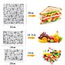 Eco Friendly Reusable Snack Bag Pack of 3 Leakproof Fabric Sandwich Bag Pul Zipper Pouch for Food