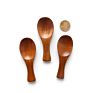 Eco Friendly Wood Mini Short Handle Wooden Spoon Salt Sugar Spices Tea Measuring Wooden Scoop