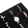 Elegant Luxury Velvet Jewelry Bracelet Bangle Watch Tray Display with Pillow Cushion