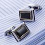 Elegant Metal Blank Cufflink Mens Shirts Cufflinks