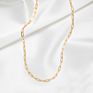 Emanco Cuban Paperclip Link Chain Choker Necklace Women Jewelry Steel Stainless Steel Necklaces