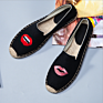 Embroidery Canvas Espadrilles