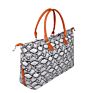 Embroidery Weekender Bag Customized Canvas Monogrammed Snakeskin Print Travel Duffle Bag with Pad