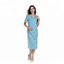 Emotion Moms Soft Modal Stretch Short Sleeve Pregnant Dress Maternity Clothes Big Size Dress for Pregnancy Women