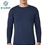 Enerup Merino Wool Modal Keep Warm Quick Dry plus Size Black White Men Long Sleeve Base Layer Underwear Mens T-Shirt